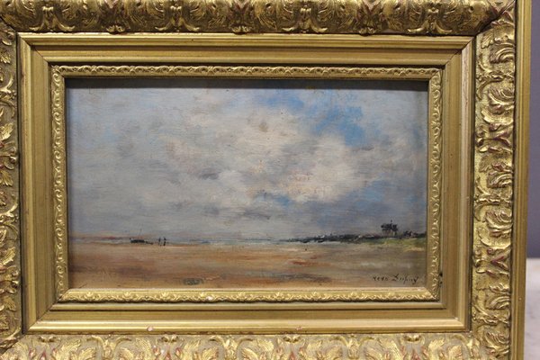 Dupuy, Beach Landscape, 1920s, Oil on Wood-BCR-1799428