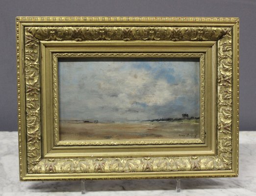 Dupuy, Beach Landscape, 1920s, Oil on Wood-BCR-1799428