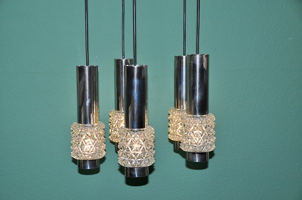 Dutch 5-Arm Ceiling Lamp, 1960s-ROJ-609244