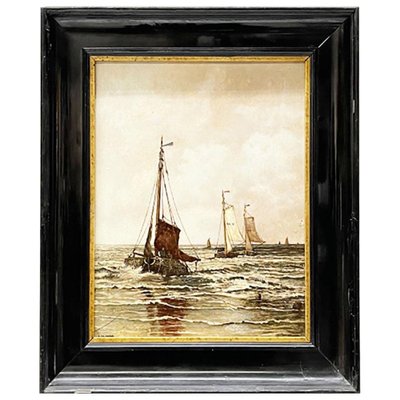 Dutch After Mesdag the Hague Earthenware Tile Wall Plate from Rozenburg, 1900s-UCH-1224411