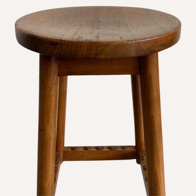 Dutch Art Deco Amsterdam School Stool-BHG-1283190