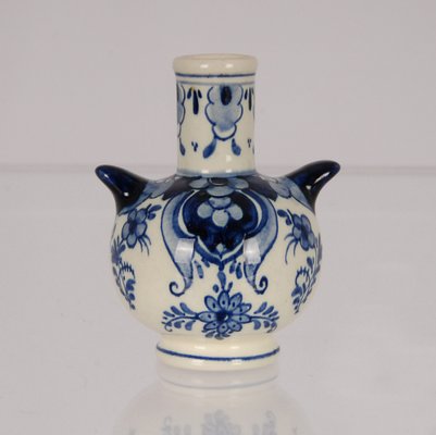 Dutch Art Deco Blue and White Delftware Vases, 1940s, Set of 3-GOE-1342265