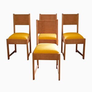 Dutch Art Deco Dining Chairs, 1920s, Set of 4-SJU-2024481