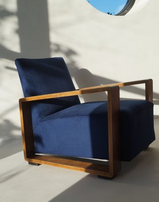 Dutch Art Deco Modernist Easy Chair, 1930s-PRM-1813882