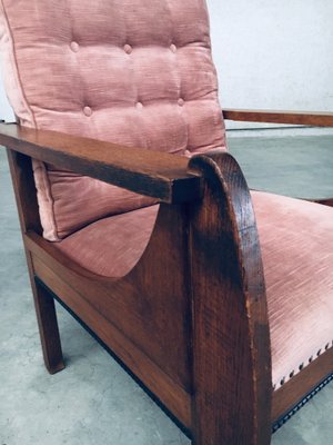 Dutch Art Deco Modernist Reclining Grand Armchair, Netherlands, 1920s-RQV-1761612