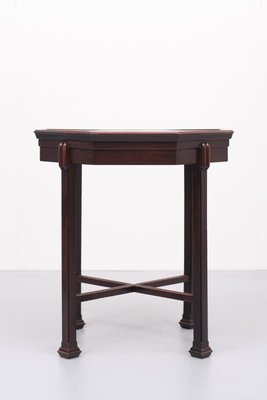 Dutch Art Deco Octagonal Mahogany Side Table, 1925-GCG-1257258