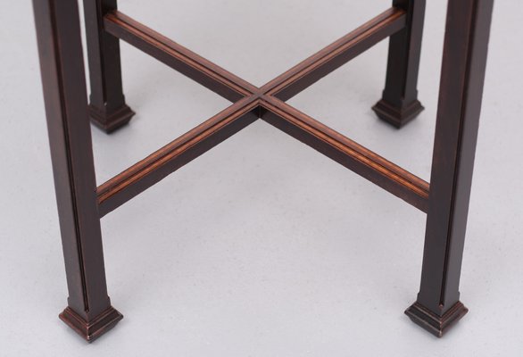 Dutch Art Deco Octagonal Mahogany Side Table, 1925-GCG-1257258