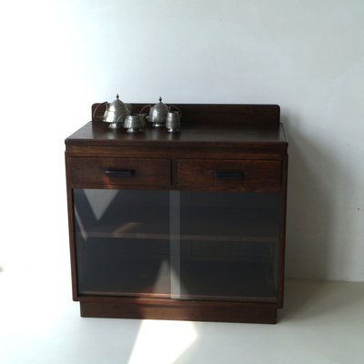 Dutch Art Deco Tea Buffet in Oak and Macassar Ebony, 1920s-PRM-2024494