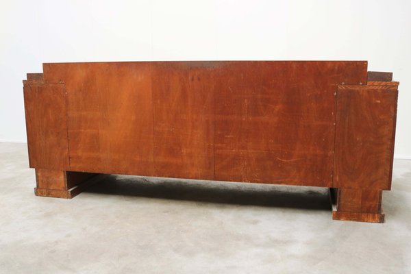 Dutch Art Deco Walnut Burl Sofa from H. Pander & Zn., 1930s-WIP-2041352