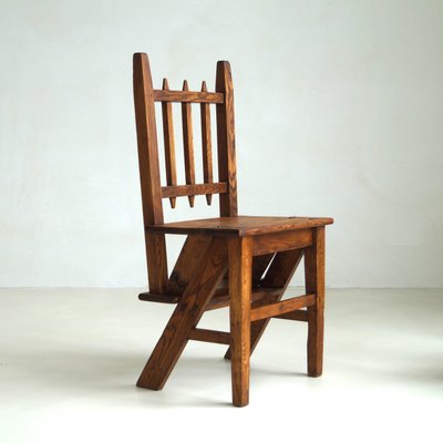 Dutch Arts & Crafts Library Steps Chair, 1920s-PRM-2036141