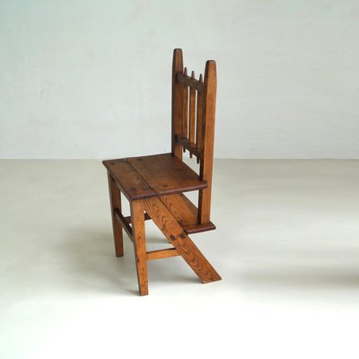 Dutch Arts & Crafts Library Steps Chair, 1920s-PRM-2036141