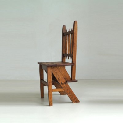 Dutch Arts & Crafts Library Steps Chair, 1920s-PRM-2036141