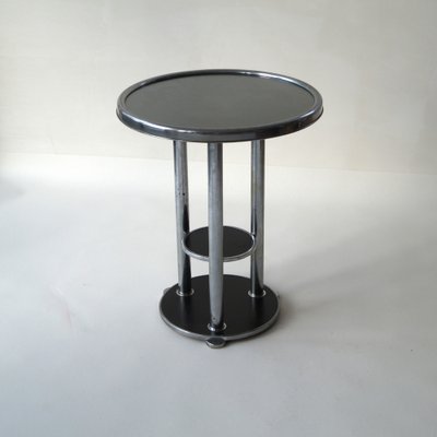 Dutch Bauhaus Three-Tier Side Table, 1930s-PRM-1797141