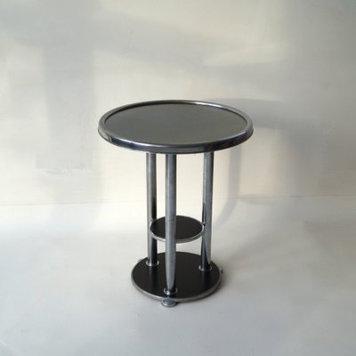 Dutch Bauhaus Three-Tier Side Table, 1930s-PRM-1797141