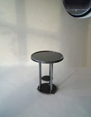 Dutch Bauhaus Three-Tier Side Table, 1930s-PRM-1797141