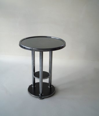 Dutch Bauhaus Three-Tier Side Table, 1930s-PRM-1797141