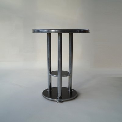 Dutch Bauhaus Three-Tier Side Table, 1930s-PRM-1797141