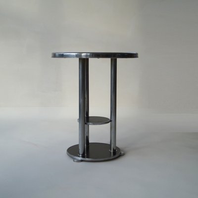 Dutch Bauhaus Three-Tier Side Table, 1930s-PRM-1797141