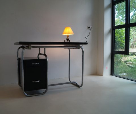 Dutch Bauhaus Typist Desk in style of Marcel Breuer for Thonet, 1940s-PRM-2034666