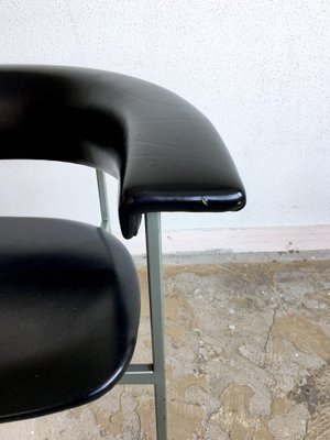 Dutch Black Metal Model Gamma Armchairs by Rudolf Wolf, 1960s, Set of 2-LL-1359291