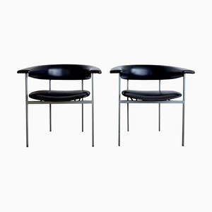 Dutch Black Metal Model Gamma Armchairs by Rudolf Wolf, 1960s, Set of 2-LL-1359291