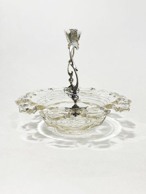 Dutch Bowl in Crystal with Silver Swing Handle, 1875-UCH-1325559