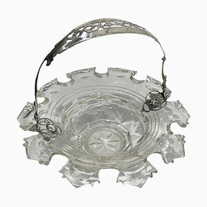 Dutch Bowl in Crystal with Silver Swing Handle, 1875-UCH-1325559