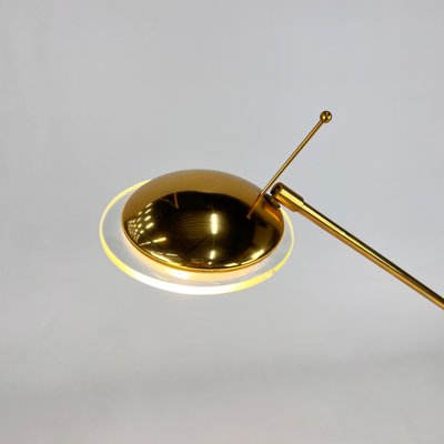 Dutch Brass and Glass Counter Balance Floor Lamp from Herda, 1970s-RMX-1801067