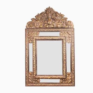 Dutch Brass Mirror, 1800s-HPU-861530