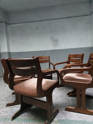 Dutch Brutalist Armchairs, 1970s, Set of 5-AIF-1779625