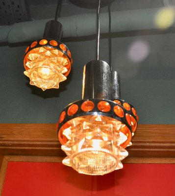 Dutch Ceiling Lamp with 3 Shades, 1970s-ROJ-859992