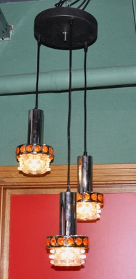 Dutch Ceiling Lamp with 3 Shades, 1970s-ROJ-859992