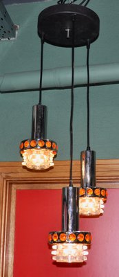 Dutch Ceiling Lamp with 3 Shades, 1970s-ROJ-859992