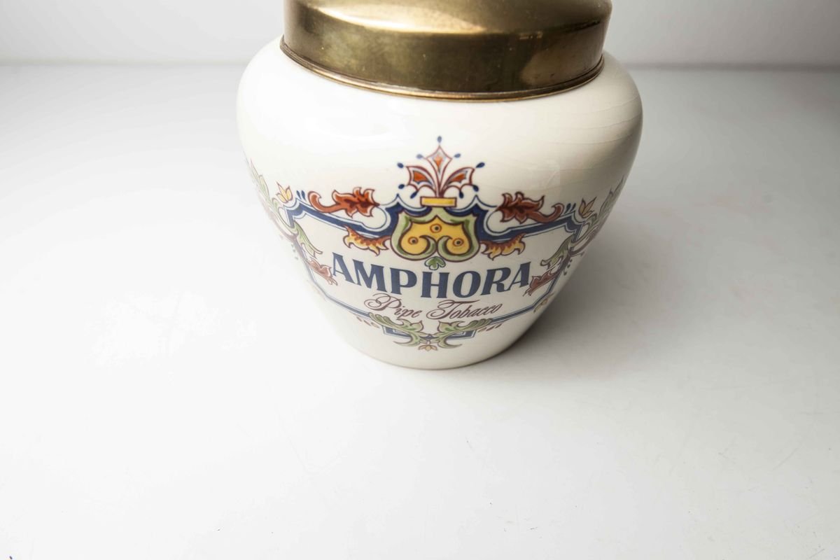 Dutch Ceramic Snuff Box from Zenith Gouda, 1960s