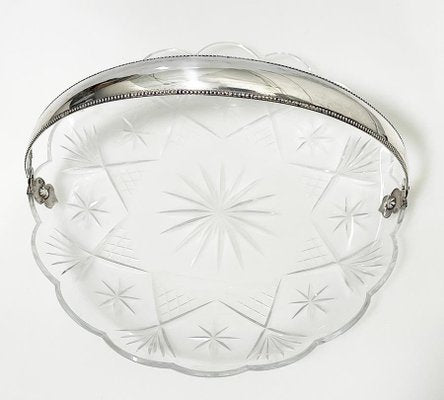 Dutch Crystal Bowl with Silver Handle, 1909-UCH-1819732