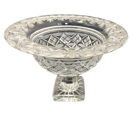 Dutch Crystal Footed Bowl, 1890s-UCH-1405892