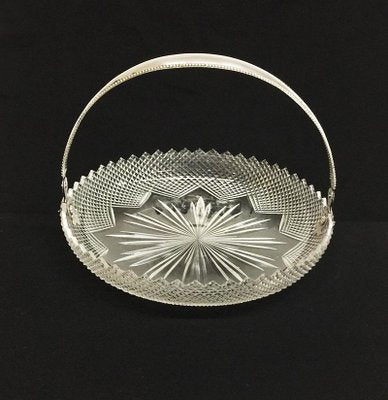 Dutch Crystal & Silver Fruit Bowl, 1917-UCH-1224928