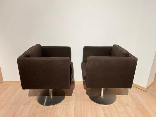 Dutch Cubic Swivel Chairs with Tableau by Lensvelt, 2001, Set of 2-NNB-1772831