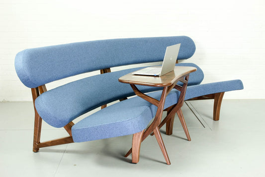 Dutch Curved Sculptural Floating Sofa by Savelkouls