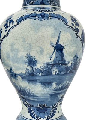 Dutch Delft Bottle Vases from Porceleyne Fles, 1893, Set of 2-UCH-1224872