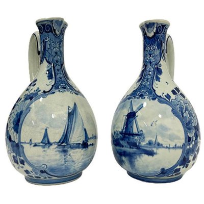 Dutch Delft Bottle Vessels from Porceleyne Fles, 1899-1903, Set of 2-UCH-1224874