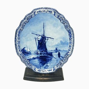 Dutch Delft Wall Plaque After a Painting by Louis Apol from Porceleyne Fles, 1898-UCH-1224491