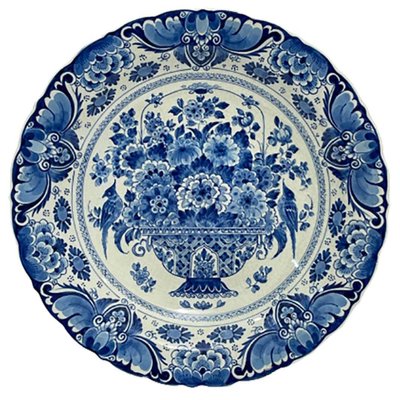 Dutch Delft Wall Plate from Porceleyne Fles, 1948-UCH-1224365