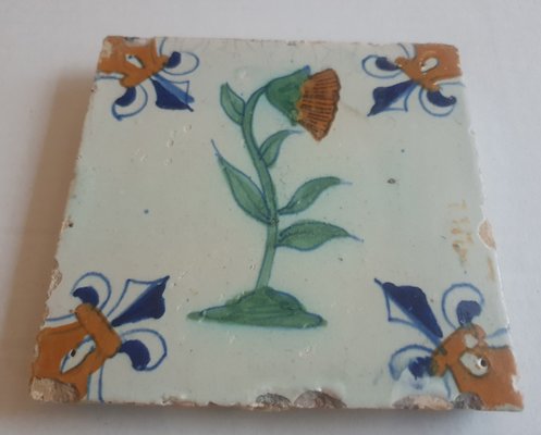 Dutch Flower Tile from Delft, 1635-BXK-2026728