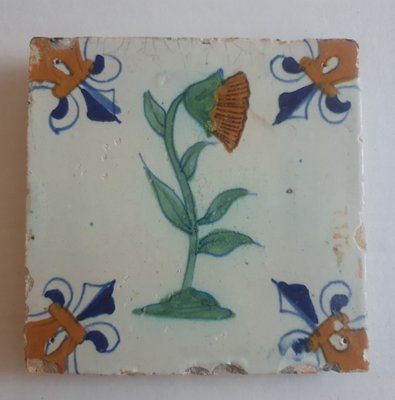 Dutch Flower Tile from Delft, 1635-BXK-2026728