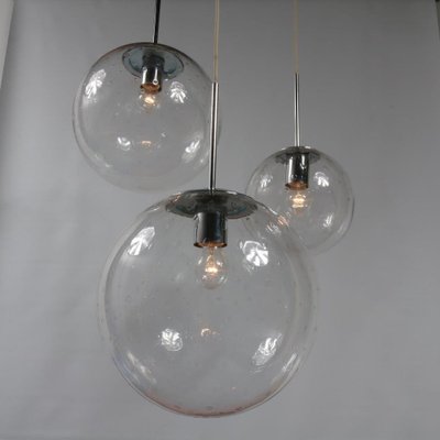 Dutch Glass Ball Ceiling Lamp, 1960s-DV-626589