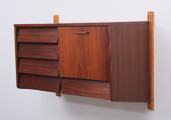 Dutch Hanging Wall Cabinet in Teak, 1960s-GCG-1273908