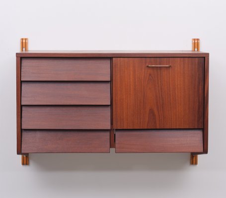 Dutch Hanging Wall Cabinet in Teak, 1960s-GCG-1273908