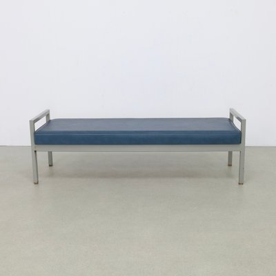 Dutch Industrial Bench with Metal Frame, 1960s-RZV-2021602