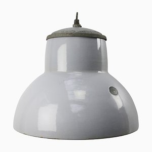 Dutch Industrial Grey Enamel Pendant Lamp from Philips-BLS-1322887